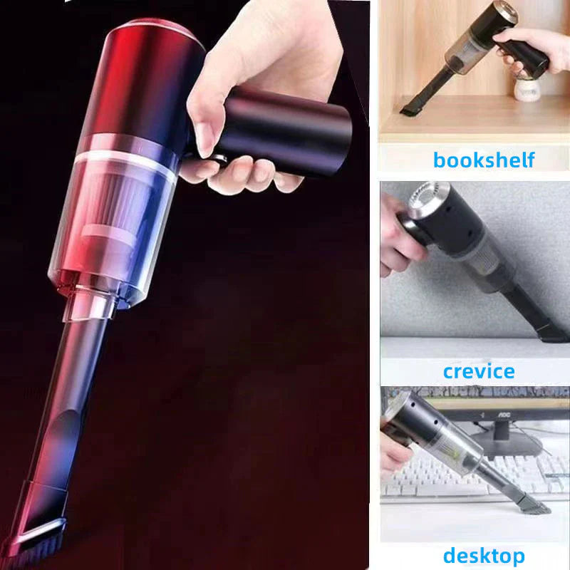 Powerful 120W Wireless Portable Handheld Vacuum Cleaner - Ideal for Home and Automotive Cleaning