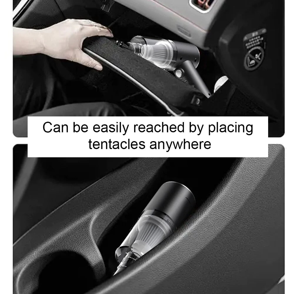 Powerful 120W Wireless Portable Handheld Vacuum Cleaner - Ideal for Home and Automotive Cleaning