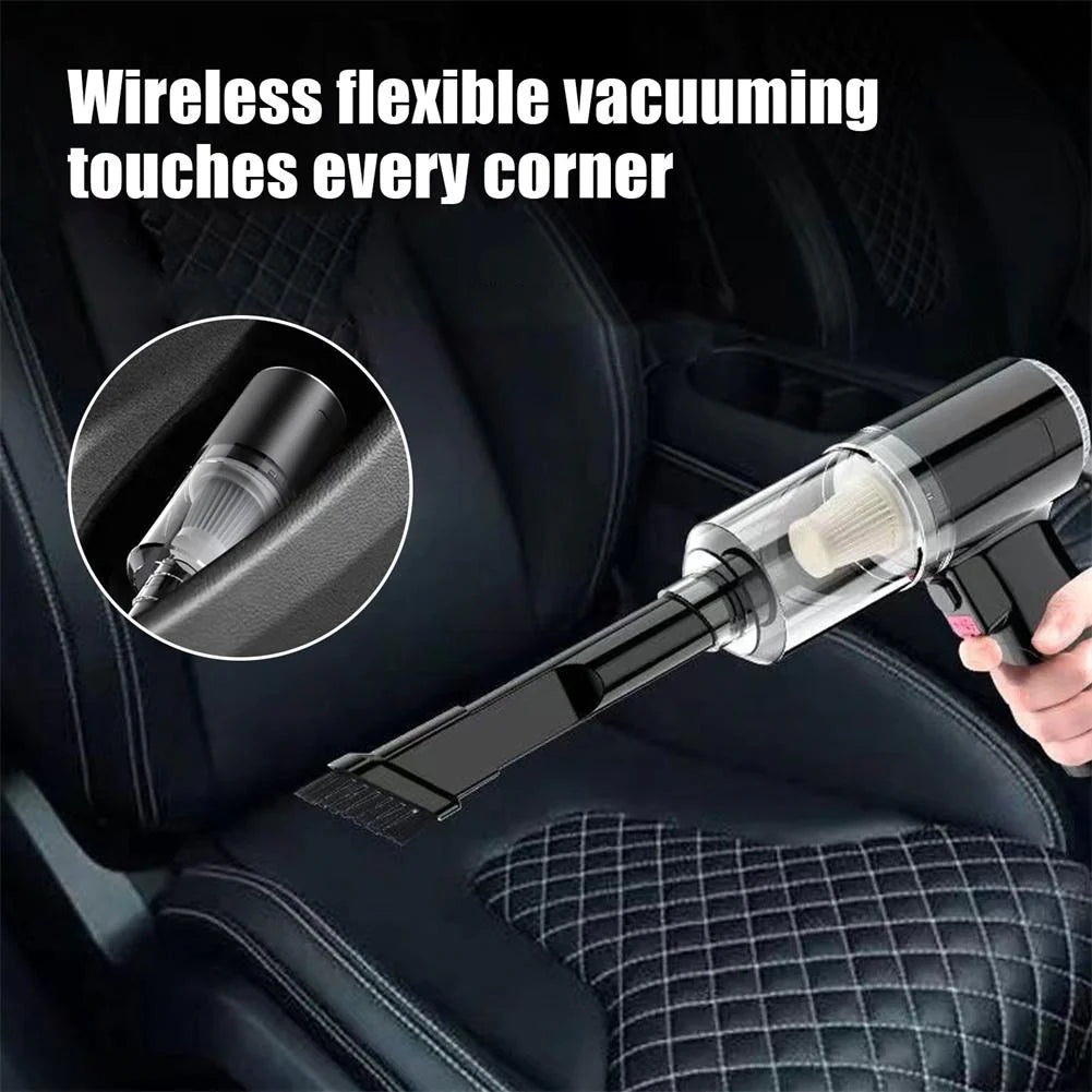 Powerful 120W Wireless Portable Handheld Vacuum Cleaner - Ideal for Home and Automotive Cleaning