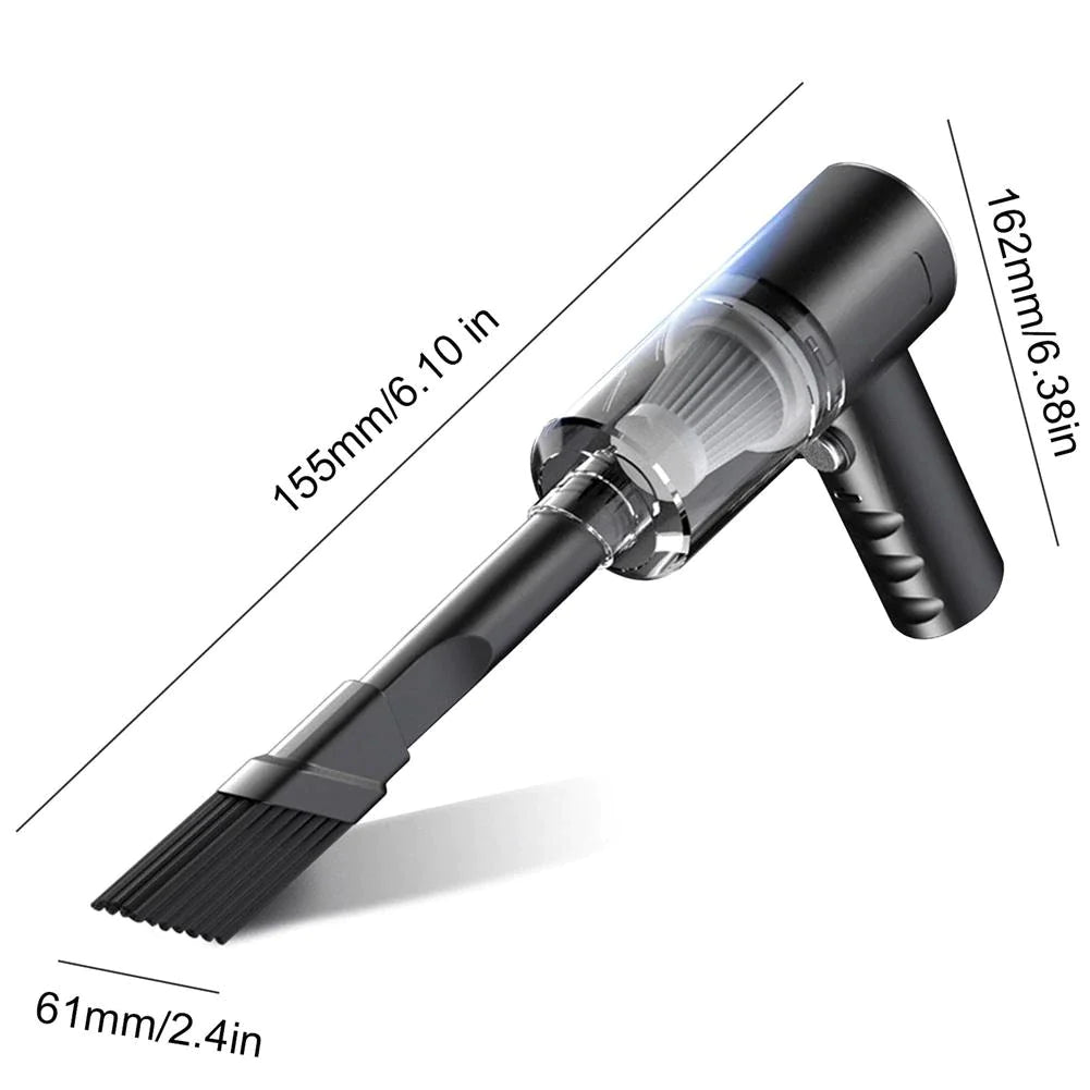 Powerful 120W Wireless Portable Handheld Vacuum Cleaner - Ideal for Home and Automotive Cleaning