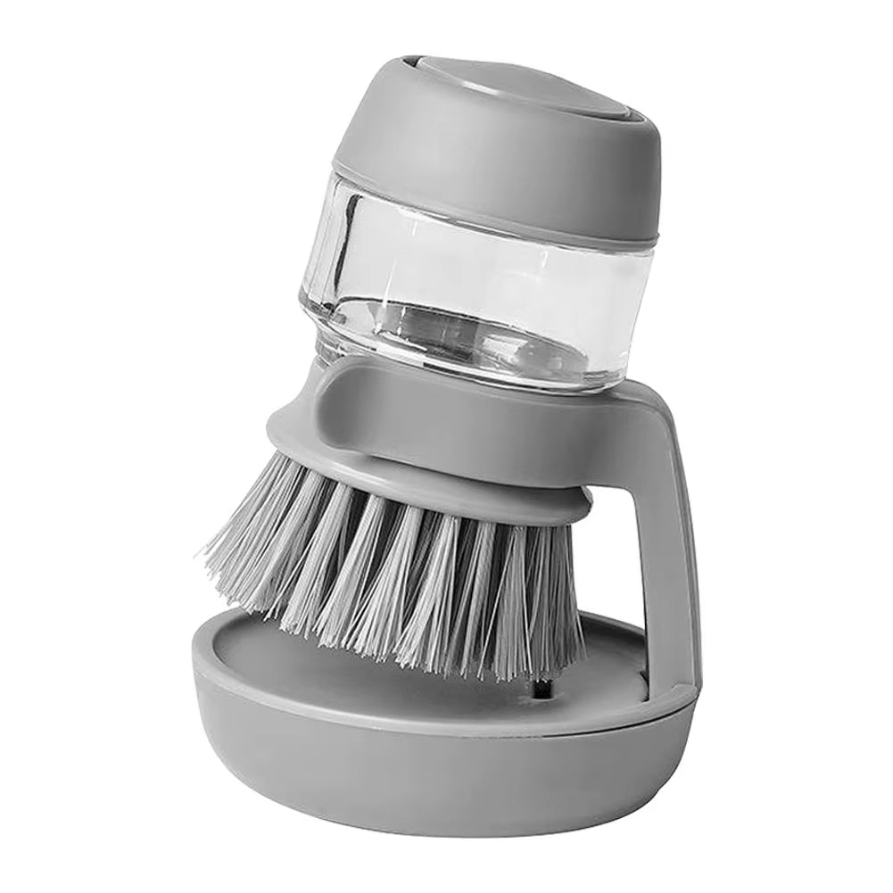 Revolutionary Multifunctional Kitchen Scrub Brush with Built-In Soap Dispenser for Effortless Cleaning of Sinks, Pots, and Pans