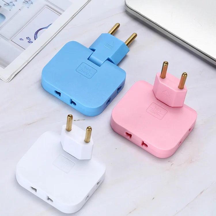 180° Rotatable 3-in-1 Slim Socket Adapter