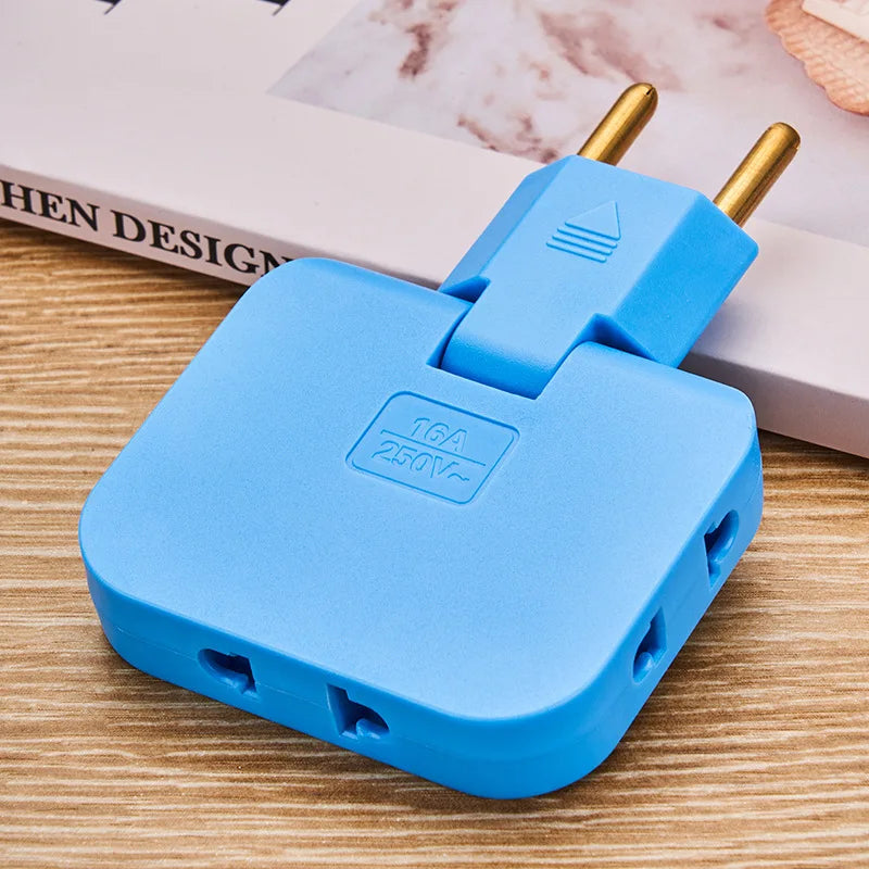 180° Rotatable 3-in-1 Slim Socket Adapter