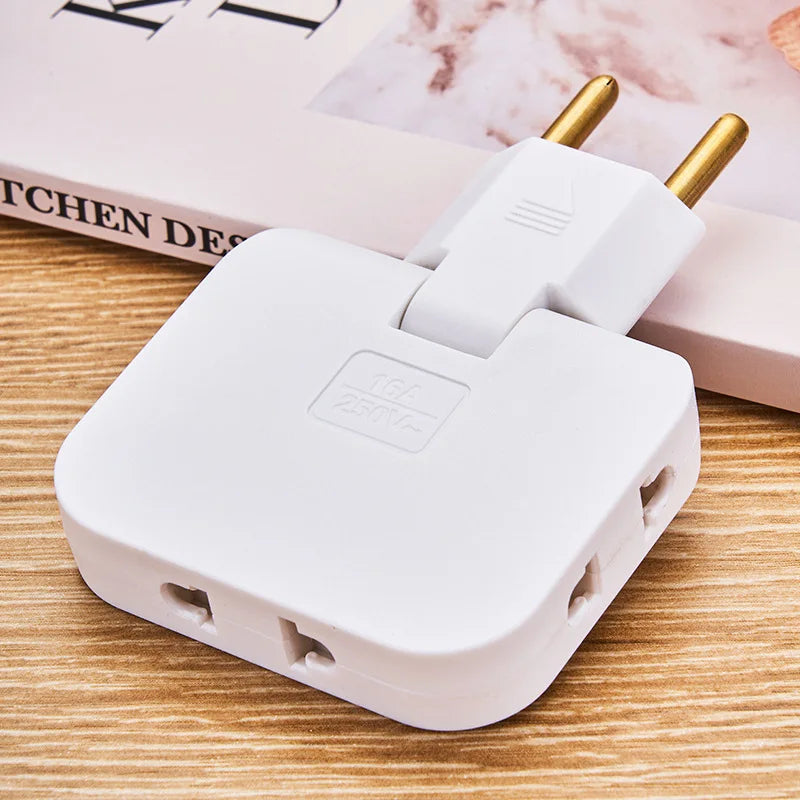 180° Rotatable 3-in-1 Slim Socket Adapter