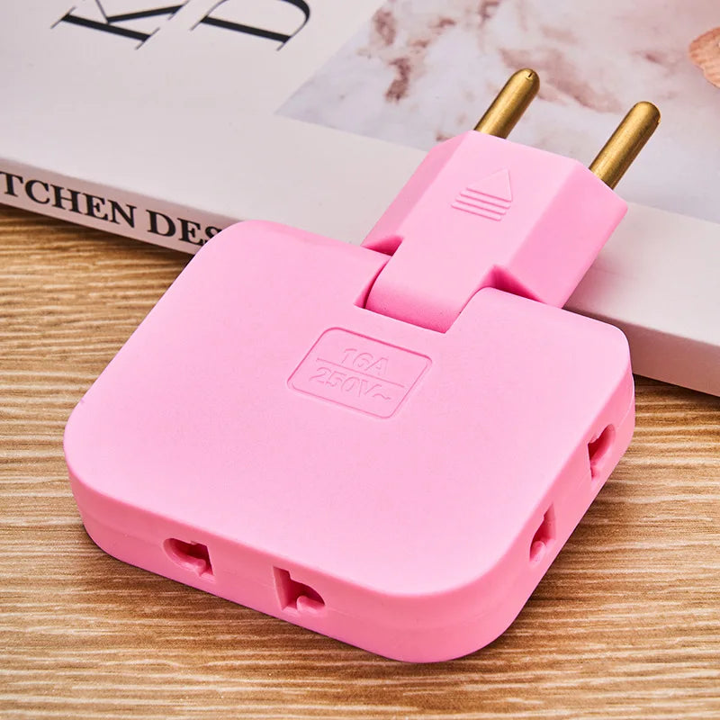 180° Rotatable 3-in-1 Slim Socket Adapter