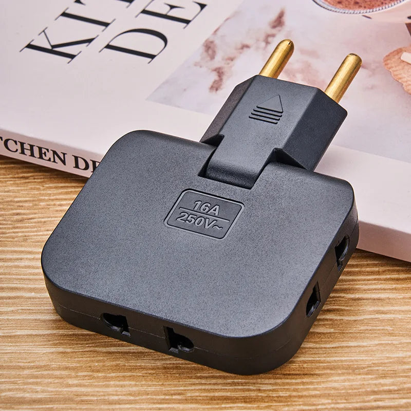 180° Rotatable 3-in-1 Slim Socket Adapter