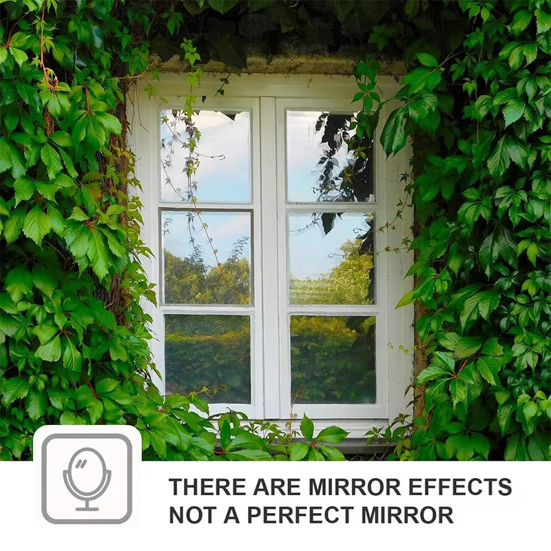 One-Way Mirror Window Film – Daytime Privacy Solution with Static Cling and UV Protection for Your Home