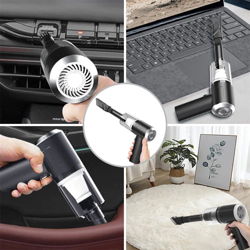 Powerful 120W Wireless Portable Handheld Vacuum Cleaner - Ideal for Home and Automotive Cleaning